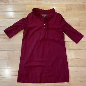 Ruffle neck dress perfect for work.